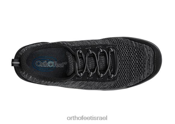 נשים נעלי קז'ואל Orthofeet סריג פלמה מתיחה 444FP101 שָׁחוֹר