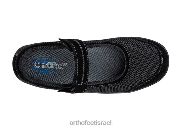 נשים נעלי קז'ואל Orthofeet צ'טנוגה 444FP110 שָׁחוֹר