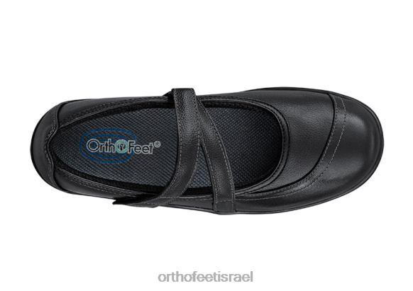 נשים נעלי מרי ג'יין Orthofeet צלינה 444FP113 שָׁחוֹר