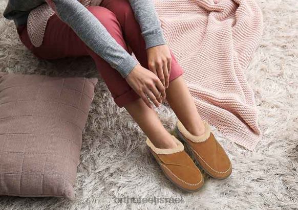 נשים נעלי בית Orthofeet שארלוט 444FP115 חום