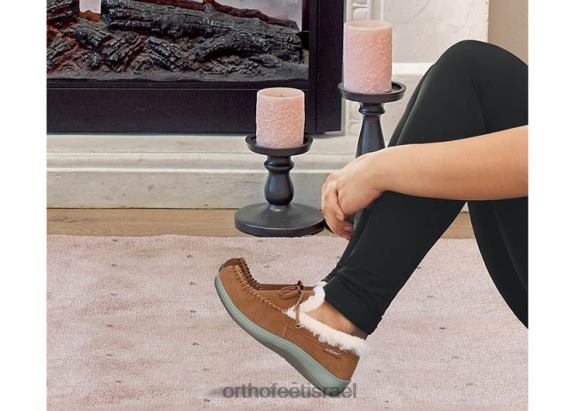 נשים נעלי בית Orthofeet קאפרי 444FP116 גָמָל