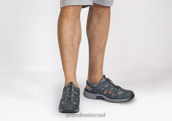 גברים סנדלים Orthofeet רצועת עקב אלפיני 444FP123 אפור