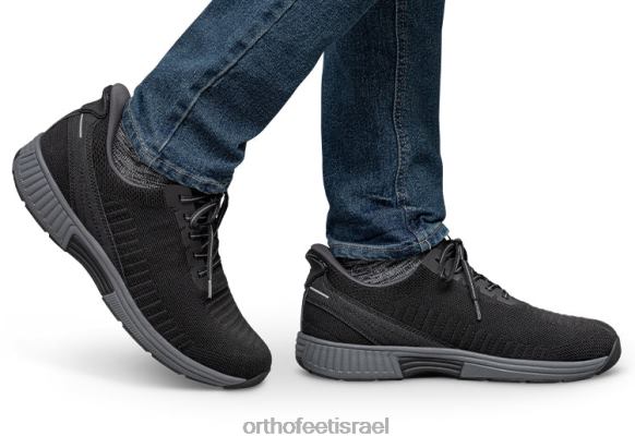 גברים נעלי ספורט Orthofeet יארי ללא ידיים 444FP126 שָׁחוֹר