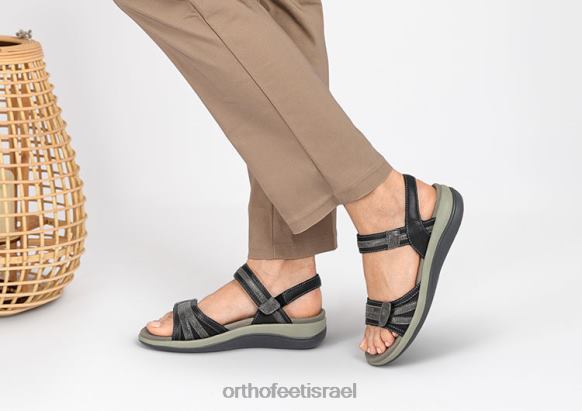 נשים סנדלים Orthofeet פלומה 444FP12 שָׁחוֹר