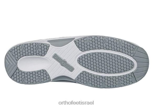 גברים נעלי ספורט Orthofeet סריג מתיחה לבה 444FP131 אפור