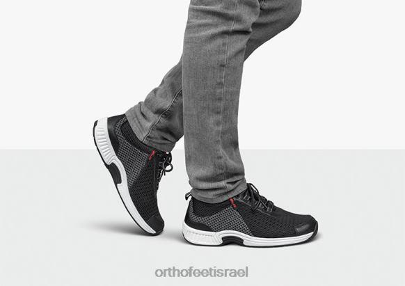 גברים נעלי ספורט Orthofeet מתיחה של מי קצה 444FP132 שָׁחוֹר