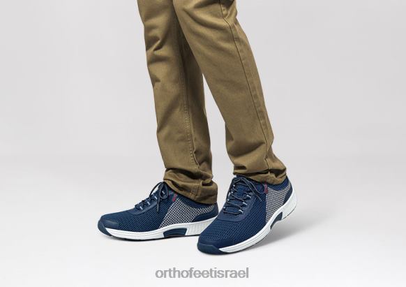 גברים נעלי ספורט Orthofeet מתיחה של מי קצה 444FP133 כְּחוֹל