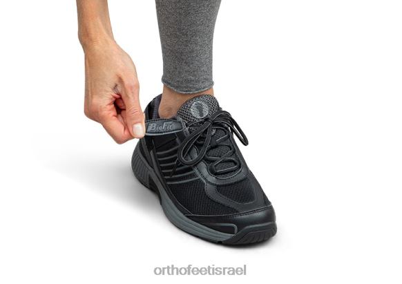 גברים נעלי ספורט Orthofeet ספרינט ללא תיקו 444FP135 שָׁחוֹר