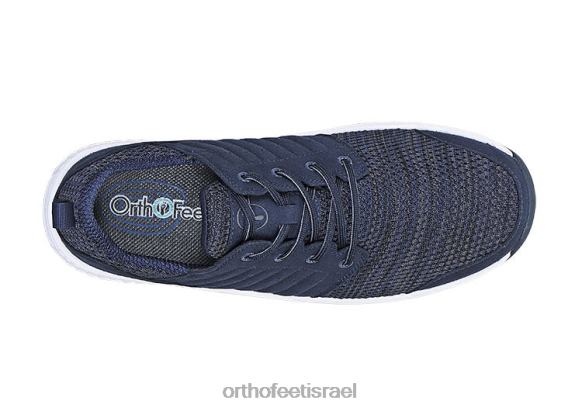 גברים נעלי ספורט Orthofeet סריג מתיחה טקומה 444FP138 כְּחוֹל
