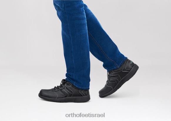גברים נעלי ספורט Orthofeet פסיפיק פליסאדות עמיד למים 444FP140 שָׁחוֹר
