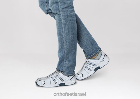 גברים נעלי ספורט Orthofeet מונטריי ביי ללא עניבה 444FP142 לבן