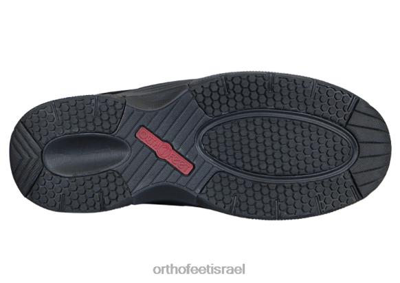 גברים נעלי ספורט Orthofeet מונטריי ביי ללא עניבה 444FP143 שָׁחוֹר