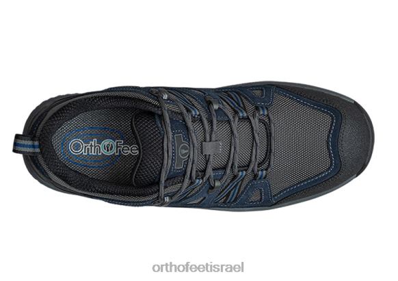 גברים נעלי ספורט Orthofeet סורנטו 444FP146 אפור/כחול
