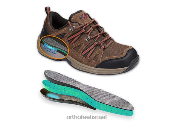 גברים נעלי ספורט Orthofeet סורנטו 444FP147 חום