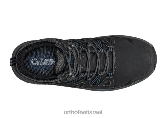 גברים נעלי טיולים Orthofeet רידג'ווד 444FP149 שָׁחוֹר