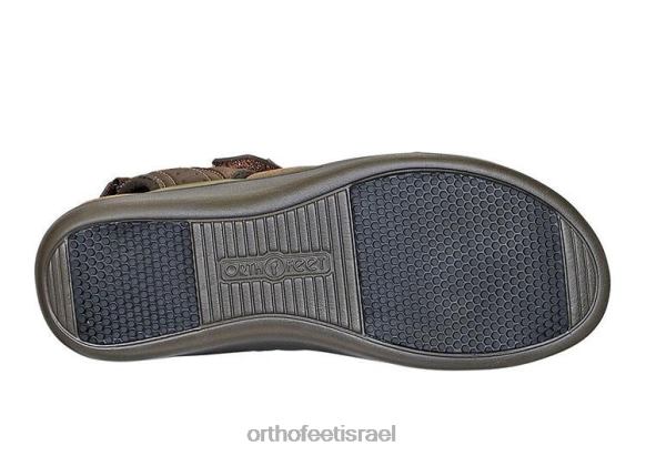 נשים סנדלים Orthofeet רצועת נקסוס דו כיוונית 444FP14 חום