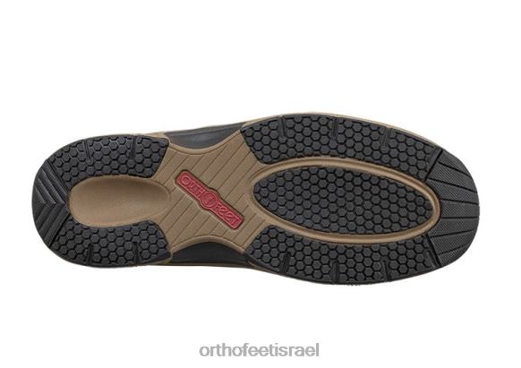 גברים מגפיים Orthofeet קו גבוה 444FP154 חום כהה