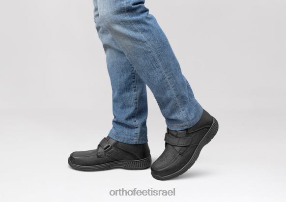 גברים מגפיים Orthofeet ערוץ קרחון 444FP157 שָׁחוֹר
