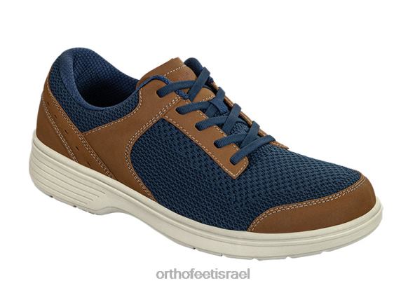 גברים נעלי קז'ואל Orthofeet תבור 444FP164 כְּחוֹל