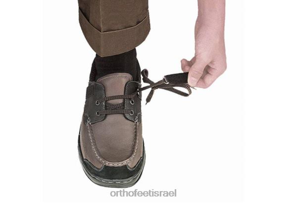 גברים נעלי קז'ואל Orthofeet באטון רוז' ללא עניבה 444FP167 חום