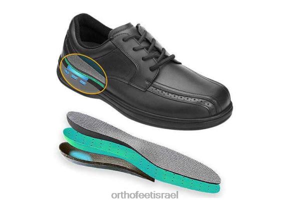 גברים לבש נעליים Orthofeet חסד 444FP170 שָׁחוֹר