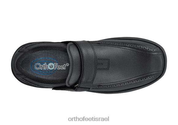 גברים לבש נעליים Orthofeet מרכז לינקולן 444FP173 שָׁחוֹר