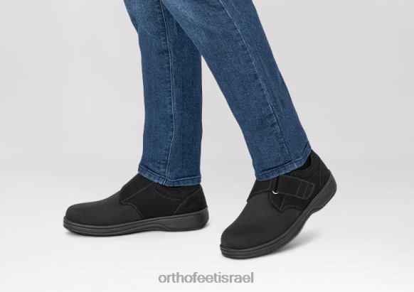 גברים נעלי קז'ואל Orthofeet מתיחה של ביסמרק 444FP176 שָׁחוֹר