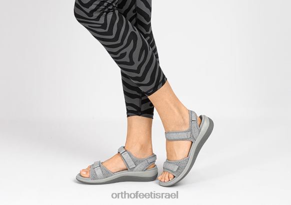 נשים סנדלים Orthofeet קליפסו 444FP20 אפור