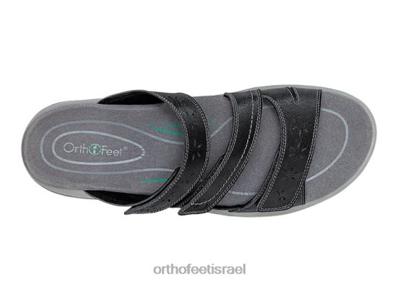 נשים סנדלים Orthofeet סהרה 444FP24 שָׁחוֹר