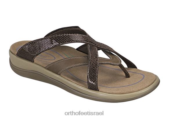נשים סנדלים Orthofeet קליאו 444FP29 חום
