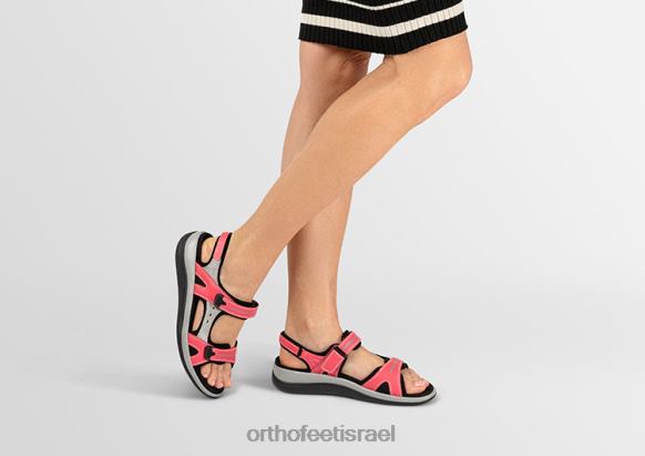 נשים סנדלים Orthofeet ונציה 444FP2 אָדוֹם