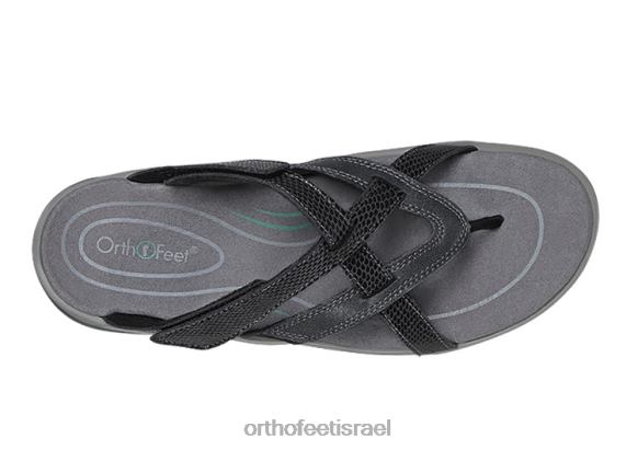 נשים סנדלים Orthofeet קליאו 444FP30 שָׁחוֹר