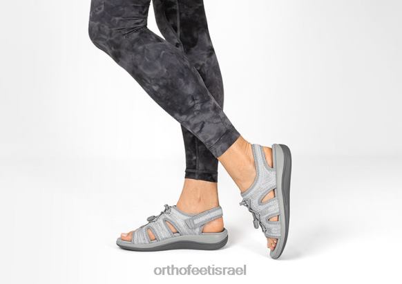 נשים סנדלים Orthofeet מאווי 444FP34 אפור