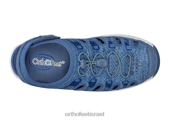 נשים סנדלים Orthofeet סריג מתיחה לגונה 444FP38 כְּחוֹל