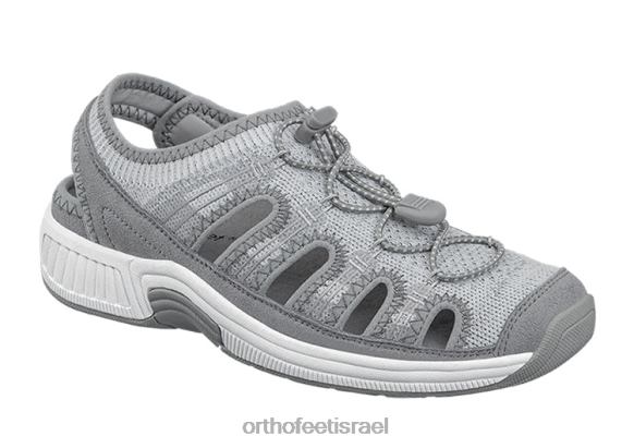 נשים סנדלים Orthofeet סריג מתיחה לגונה 444FP39 אפור