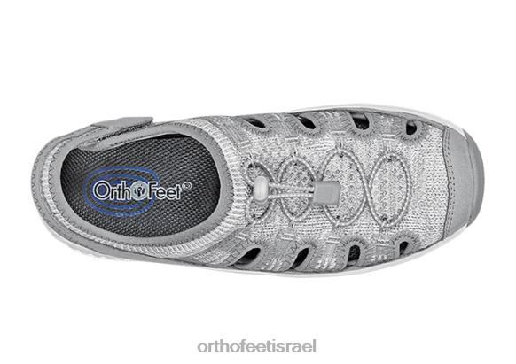 נשים סנדלים Orthofeet סריג מתיחה לגונה 444FP39 אפור