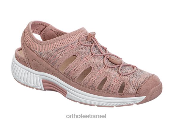 נשים סנדלים Orthofeet סריג מתיחה לגונה 444FP40 אפרסק