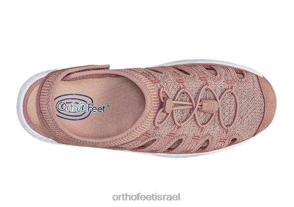 נשים סנדלים Orthofeet סריג מתיחה לגונה 444FP40 אפרסק