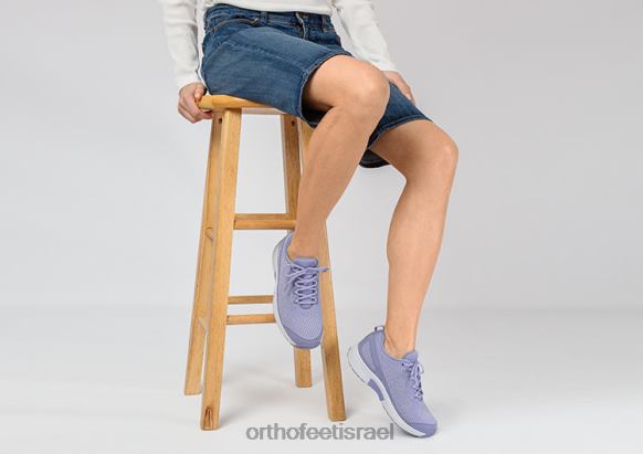 נשים נעלי ספורט Orthofeet סריג קורל מתיחה 444FP45 אֲזוֹבִיוֹן