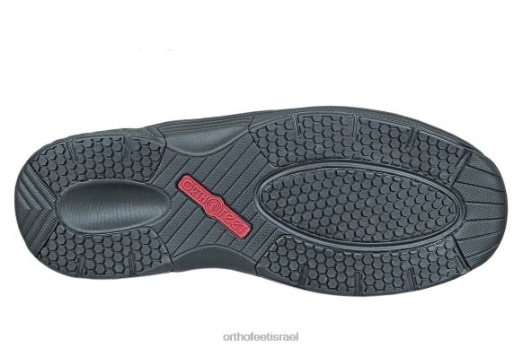 נשים נעלי ספורט Orthofeet תחרה אלמוגים ללא קשירה 444FP50 שחור תחרה ללא עניבה קורל