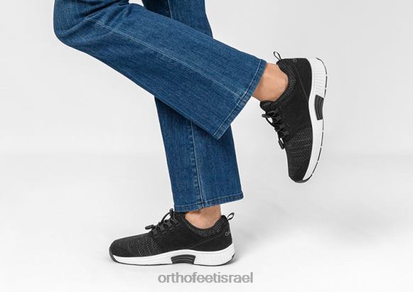נשים נעלי ספורט Orthofeet פרנסיס ללא קשר 444FP55 שָׁחוֹר