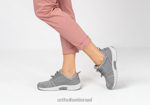נשים נעלי ספורט Orthofeet פרנסיס ללא קשר 444FP56 אפור