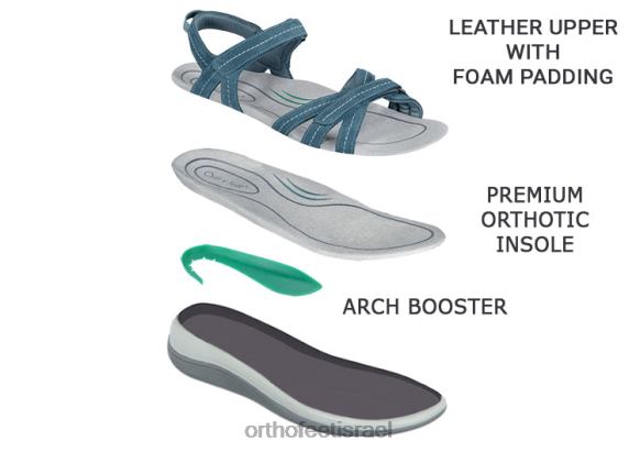 נשים סנדלים Orthofeet הידרה 444FP5 כְּחוֹל