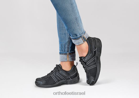 נשים נעלי ספורט Orthofeet ללא עניבה טאהו 444FP66 שָׁחוֹר