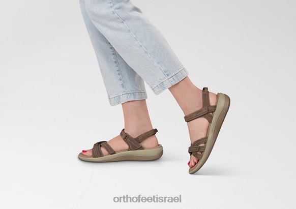 נשים סנדלים Orthofeet הידרה 444FP6 חום