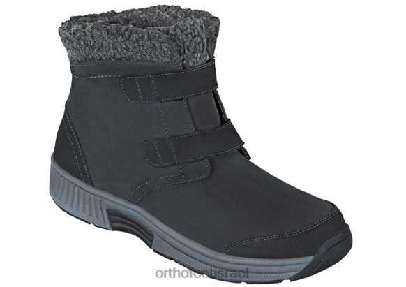 נשים מגפיים Orthofeet פלורנס עמיד למים 444FP81 שָׁחוֹר