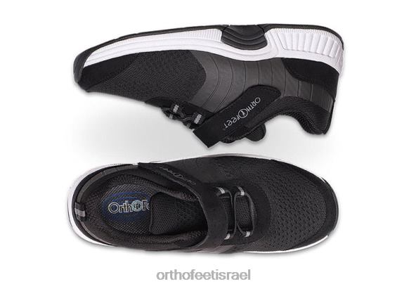נשים נעלי קז'ואל Orthofeet סריג ג'ואל מתיחה 444FP90 שָׁחוֹר