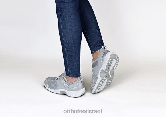 נשים נעלי קז'ואל Orthofeet סריג ג'ואל מתיחה 444FP91 אפור