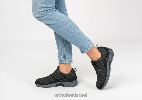 נשים נעלי קז'ואל Orthofeet סריג אלבה למתוח 444FP92 שָׁחוֹר