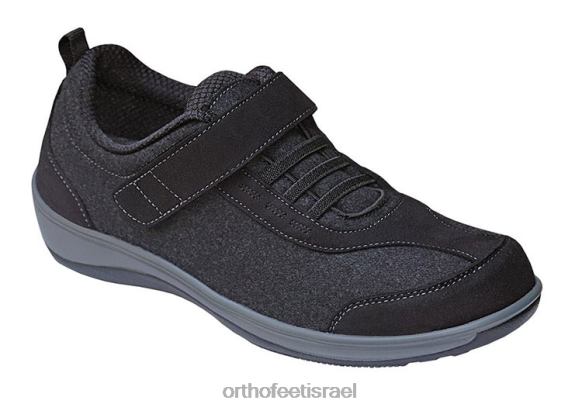 נשים נעלי קז'ואל Orthofeet צמר געש 444FP94 שָׁחוֹר